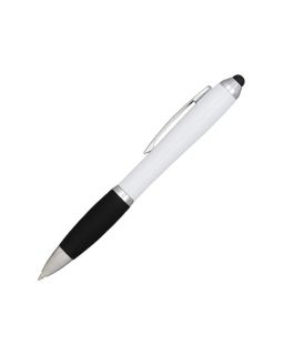 Шариковая ручка-стилус Nash, белый, черные чернила