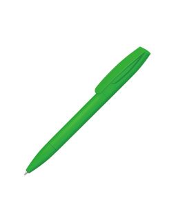 Шариковая ручка Coral Gum  с прорезиненным soft-touch корпусом и клипом., светло-зеленый