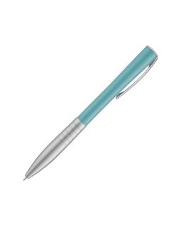 Ручка шариковая металлическая RAISE, лазурный/серый
