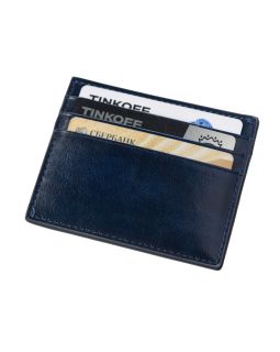 Картхолдер для 6 пластиковых карт с RFID-защитой Fabrizio, синий-foto2