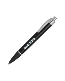 Ручка пластиковая шариковая Glow, черный/серебристый (Р)