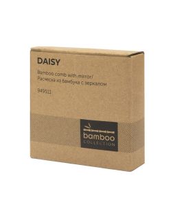 Расческа с зеркалом из бамбука Daisy, натуральный-foto8