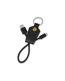 Кабель-брелок USB-MicroUSB Pelle, черный