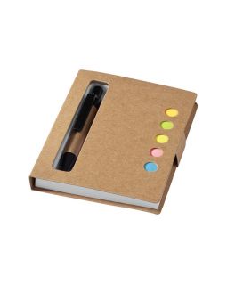 Набор стикеров Reveal с ручкой и блокнотом А7, светло-коричневый
