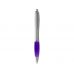 Ручка шариковая Nash, пурпурный/серебристый, черные чернила