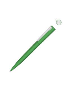 Металлическая шариковая ручка soft touch Brush gum, зеленый