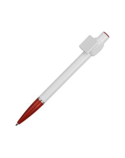 Ручка шариковая Тенерифе, белый/красный