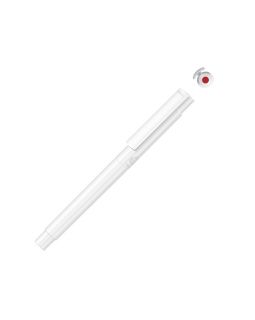 Капиллярная ручка в корпусе из переработанного материала rPET RECYCLED PET PEN PRO FL, белый с красными чернилами