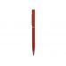 Ручка металлическая шариковая Атриум с покрытием софт-тач, красный