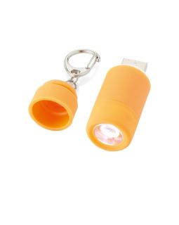 Мини-фонарь Avior с зарядкой от USB, оранжевый