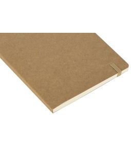 Блокнот Sevilia Soft, гибкая обложка из крафта A5, 80 листов, крафтовый/бежевый-foto4