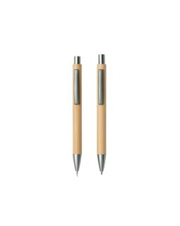 Набор ручка и механический карандаш Tender bamboo, натуральный-foto3