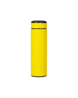 Вакуумный термос Vacuum Flask C1, soft touch, 420мл, желтый-foto3