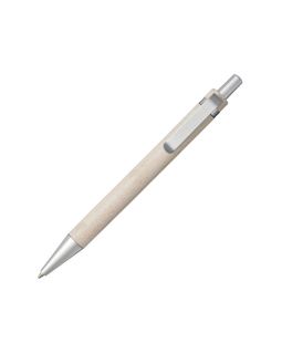 Шариковая ручка Tidore из пшеничной соломы с кнопочным механизмом, натуральный