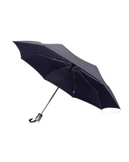 Зонт Alex трехсекционный автоматический 21,5, темно-синий