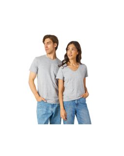Футболка Heavy Super Club мужская с V-образным вырезом, серый меланж-foto5