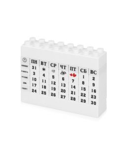 Календарь Лего, белый