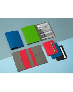 Обложка для паспорта с RFID защитой отделений для пластиковых карт Favor, черная-foto8