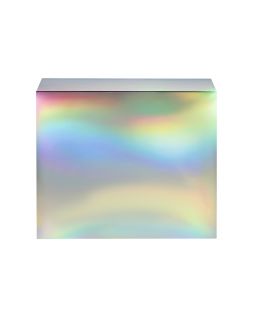 Подарочная коробка с голографическим шубером без печати Aurora, L, 260х260х100 мм.-foto3