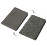 Двустороннее портфолио из рпет-фетра и искусственной кожи Felt, серый