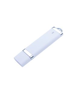 USB-флешка на 4 ГБ с покрытием soft-touch Орландо,  белый