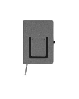 Блокнот Pocket 140*205 мм с карманом для телефона, серый-foto4