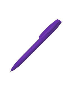 Шариковая ручка Coral Gum  с прорезиненным soft-touch корпусом и клипом., фиолетовый