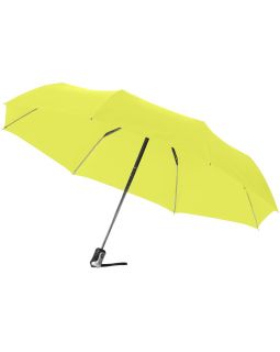Зонт Alex трехсекционный автоматический 21,5, неоново-зеленый