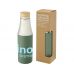 Hulan Бутылка объемом 540 мл с вакуумной изоляцией из меди и бамбуковой крышкой, зеленый яркий