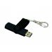 Флешка с поворотным механизмом, c дополнительным разъемом Micro USB, 64 Гб, черный