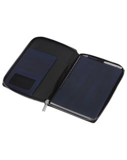 Бизнес-блокнот на молнии А5 Fabrizio с RFID защитой и ручкой, синий-foto4