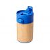 Вакуумный герметичный термостакан Arca с покрытием из меди и бамбука 200 мл, синий