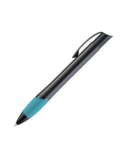 Ручка шариковая металлическая OPERA M, лазурный/черный