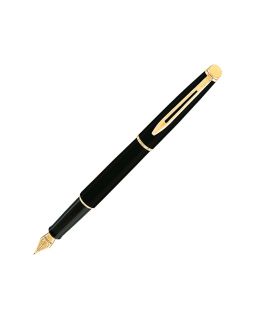Ручка перьевая Waterman Hemisphere Mars Black GT F, черный/золотистый