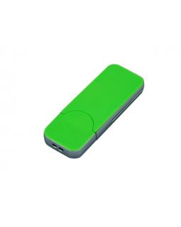 USB-флешка на 128 Гб в стиле I-phone, прямоугольнй формы, зеленый
