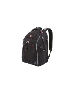 Рюкзак SWISSGEAR, Scansmart 15, полиэстер 900D/добби, 34x22x46 см, 34 л, черный/красный