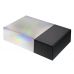 Подарочная коробка с голографическим шубером без печати Aurora, L, 260х260х100 мм.