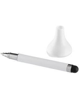 Ручка шариковая со стилусом, белый