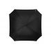 Зонт трость Square, полуавтомат 23, черный/серебристый