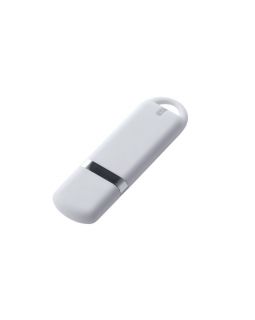 USB-флешка на 4 ГБ с покрытием soft-touch, белый