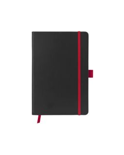 Блокнот ColorNote Black, твердая обложка A5, 80 листов, черный с красным-foto3