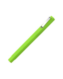 Ручка шариковая пластиковая Quadro Soft, квадратный корпус с покрытием софт-тач, зеленое яблоко