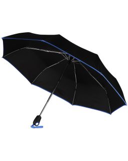 Зонт складной Уоки, черный/синий (Р)