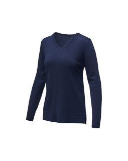 Женский пуловер с V-образным вырезом Stanton, темно-синий