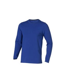 Ponoka мужская футболка из органического хлопка, длинный рукав, синий