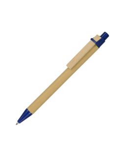 Ручка шариковая Salvador, натуральный/синий, синие чернила