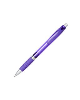 Шариковая ручка с резиновой накладкой Turbo, пурпурный