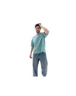 Футболка оверсайз Beta.01 унисекс, пыльный бирюзовый-foto3