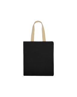 Сумка для шопинга Steady из хлопка с парусиновыми ручками, 260 г/м2, черный-foto4