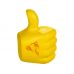Антистресс в форме поднятого большого пальца, желтый